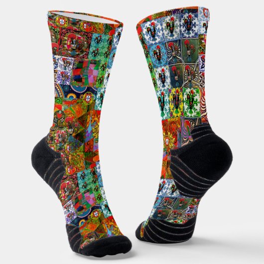 Galo de Barcelos, Portugal Sokken (Gebogen)