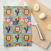 Galo de Barcelos, Portugal Theedoek (Quarter Fold)