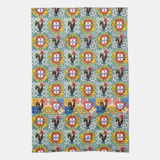 Galo de Barcelos, Portugal Theedoek (Verticaal)