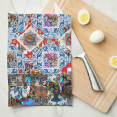 Galo de Barcelos, Portugal Theedoek (Quarter Fold)