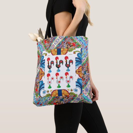 Galo de Barcelos, Portugal Tote Bag (Dichtbij)