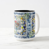 Galo de Barcelos, Portugal Tweekleurige Koffiemok (Voorkant rechts)