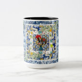 Galo de Barcelos, Portugal Tweekleurige Koffiemok (Center)