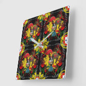 Galo de Barcelos, Portugal Vierkante Klok (Hoek)