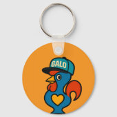 Galo Portugal Keychain – Cute Portuguese Rooster G (Voorkant)