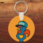 Galo Portugal Keychain – Cute Portuguese Rooster G (Voorkant)