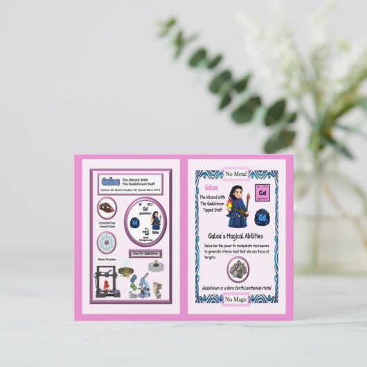 Galoa - Gadolinium Ruilkaart Briefkaart (Staand voorkant)