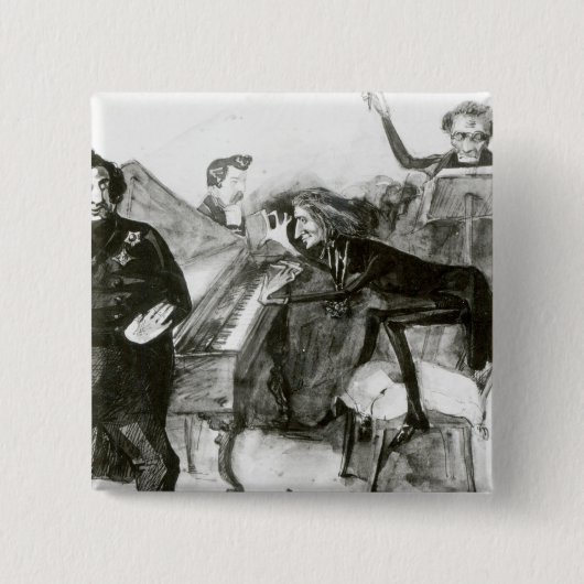 Galop Chromatique Vierkante Button 5,1 Cm (Voorkant)