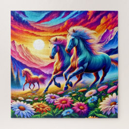 Galop in een Fantastisch Landschap Legpuzzel
