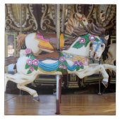  galoping Carousel Horse Tegeltje (Voorkant)