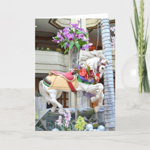 Galoping met kerstPony Feestdagen Kaart