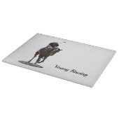 Galoping volbloed paard snijplank (Hoek)