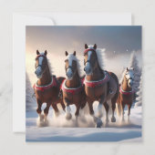 Galopperen door de sneeuw: magische paarden van de save the date (Voorkant)