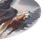 Galopperen door de sneeuw: magische paarden van de snijplank (Hoek)