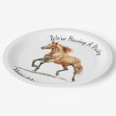 Galopperend paard gepersonaliseerd papieren bordje (Gekanteld)