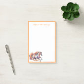 Galopperend paard met bloemenkrans post-it® notes (Kantoor)