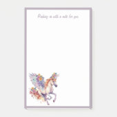 Galopperend paard met bloemenkrans post-it® notes (Voorkant)