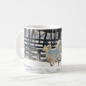 Galopperend Wit Paard Koffiemok (Voorkant links)