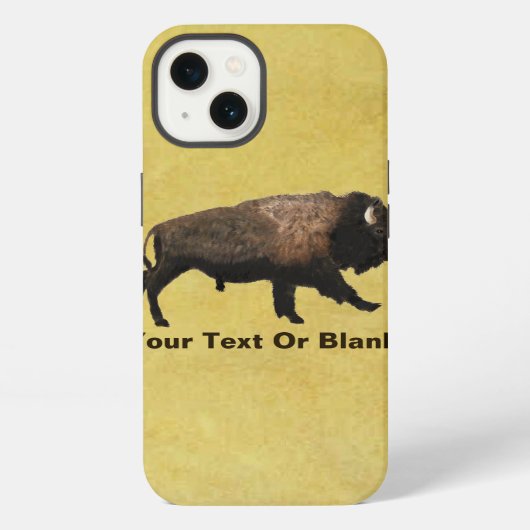 Galopperende Bizons iPhone Hoesje (Achterkant)