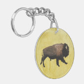 Galopperende Bizons Sleutelhanger (Voorkant Links)