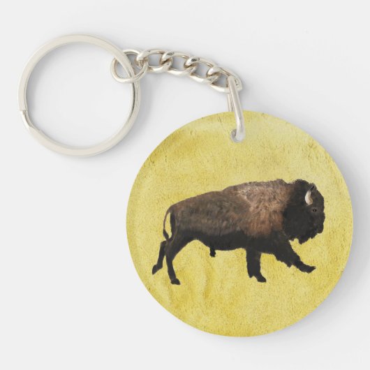 Galopperende Bizons Sleutelhanger (Voorkant)