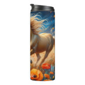 Galopperende paarden Poppies Sunset Meadow Thermosbeker (Geroteerd rechts)