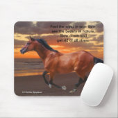 Galopperende volbloed Ocean Mousepad Muismat (Met muis)