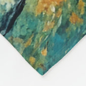 Galopperende zwarte hengst fleece deken (Hoek)