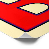 Gals op strand poster (Hoek)