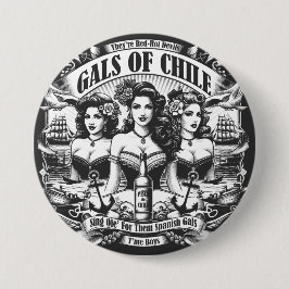 Gals van Chili Ronde Button 7,6 Cm