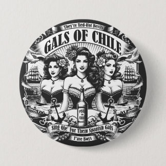 Gals van Chili Ronde Button 7,6 Cm