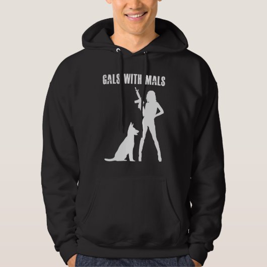 Gals With Mals  Belgian Malinois   For Women Hoodie (Voorkant)