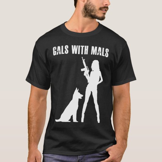 Gals With Mals  Belgian Malinois   For Women T-shirt (Voorkant)