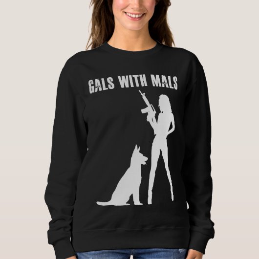 Gals With Mals  Belgian Malinois   For Women Trui (Voorkant)