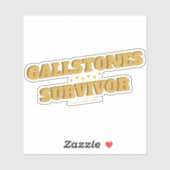Galstenen Overlevende Fun Galblaas Chirurgie Sticker (Vel)