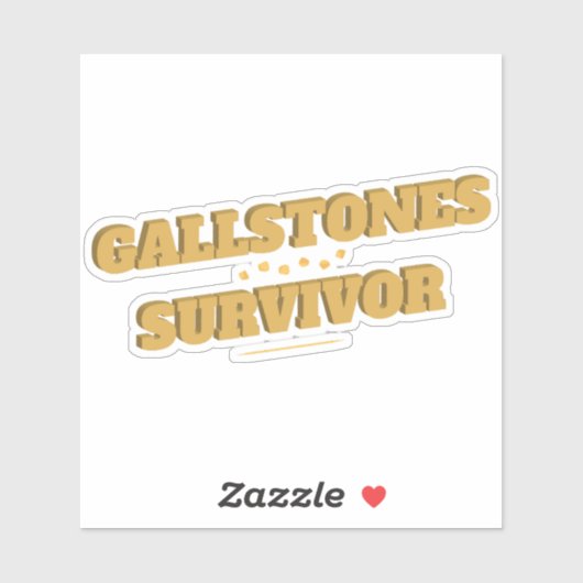 Galstenen Overlevende Fun Galblaas Chirurgie Sticker (Vel)