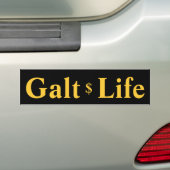 Galt Life Bumpersticker (Op auto)