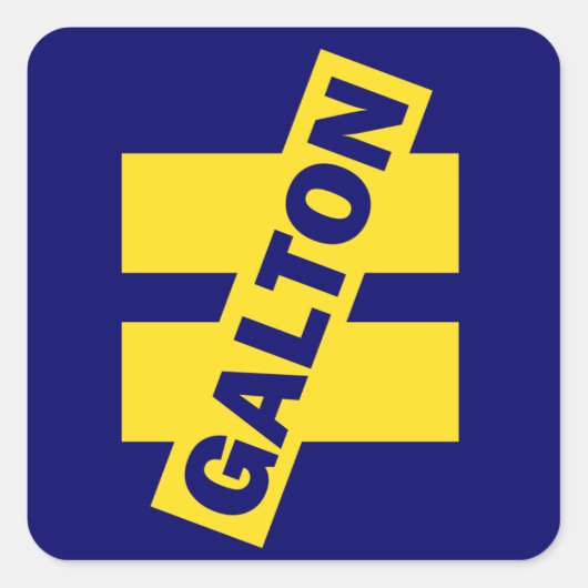 Galton Ongelijkheid bumper sticker (Voorkant)