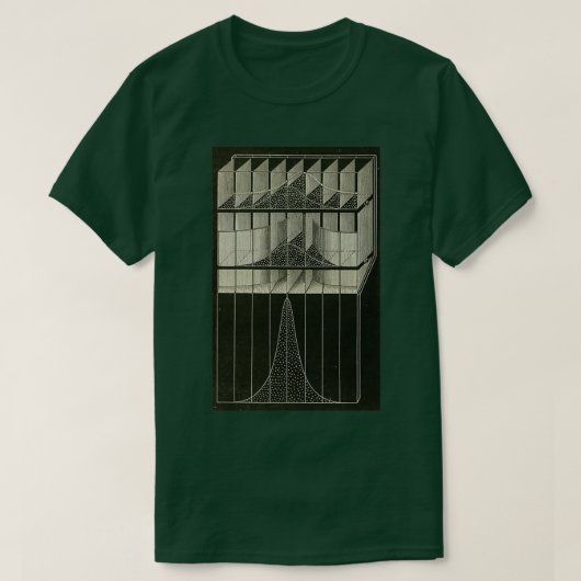 Galtons Bayesian Machine T-shirt (Design voorkant)