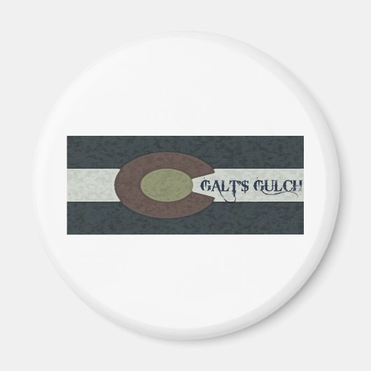 Galt's Golch - Rood wit en blauw combinatieontwerp Magneet (Voorkant)