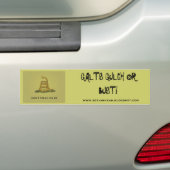 GALT'S GULCH OF BUST BUMPERSTICKER (Op auto)