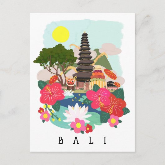 Galungan Celebration in Bali Poster Briefkaart (Voorkant)
