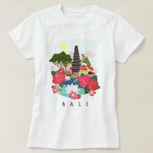 Galungan Celebration op Bali T-shirt (Design voorkant)