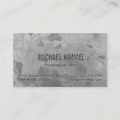 Galvanized Metal Kijk Visitekaartje (Achterkant)