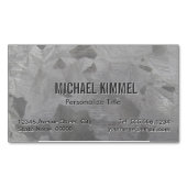 Galvanized Metal Kijk Visitekaartje Magneet (Voorkant)