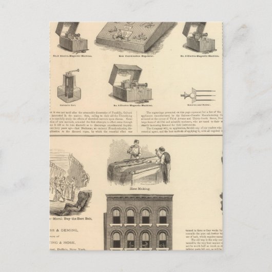 Galvano Faradic Manufacturing Company Bickford Briefkaart (Voorkant)