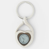 Galvanomagnetic Clock Heart Keychain (Voorkant)