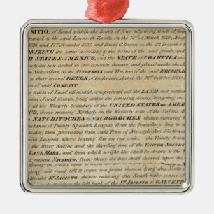 Galveston Bay en Texas Land Company Metalen Ornament