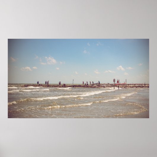 Galveston Beach Poster (Voorkant)