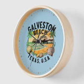 Galveston Beach Retro Vignette (Hoek)